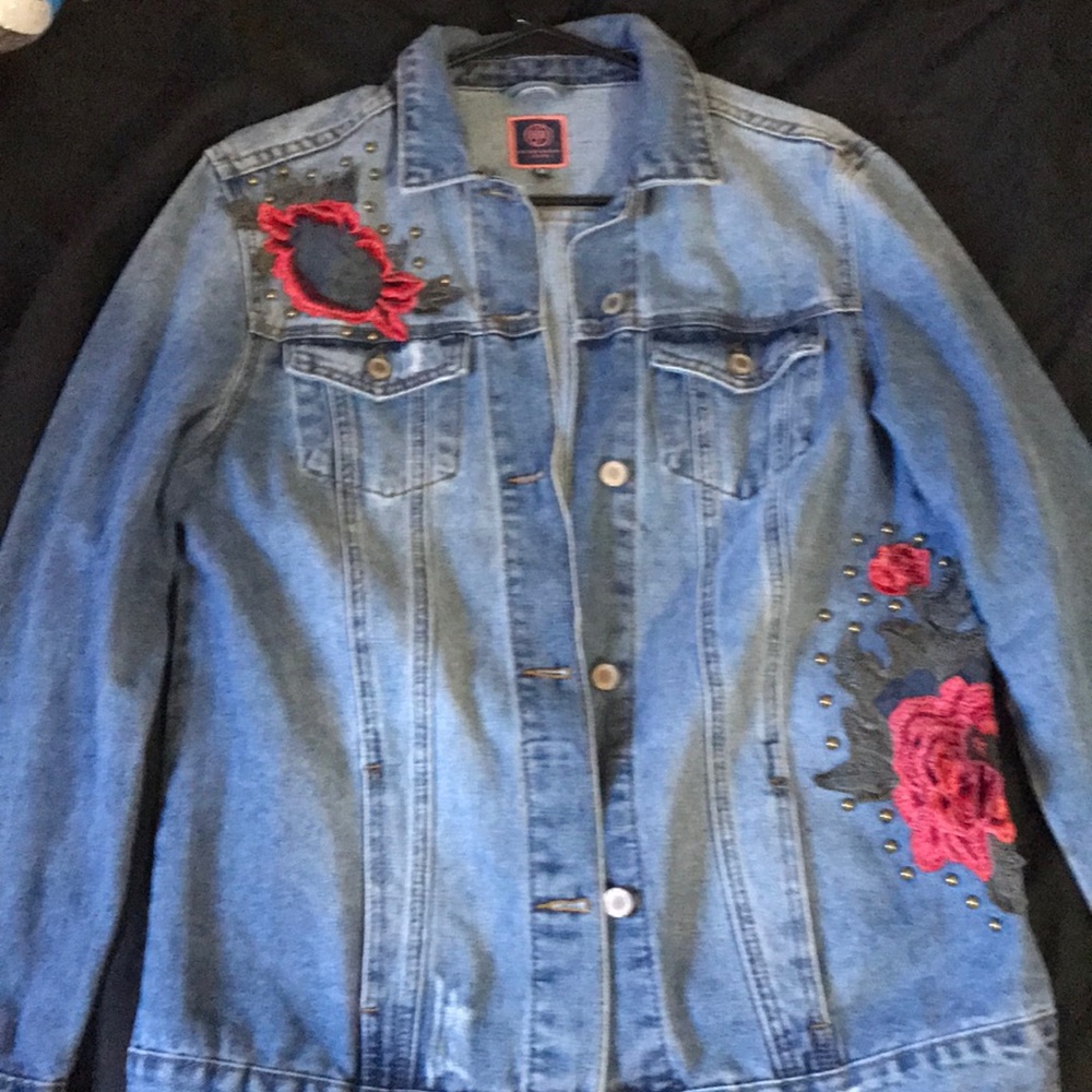 Oversized jean jacket